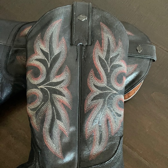 Harley Davidson Women’s Cowgirl Boots Rare find! Size 6.5 NWOT - Picture 2 of 11